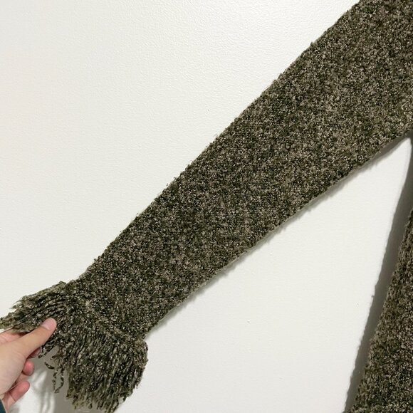 Wind River Womens Fringed Cardigan M/L Green Goblincore Swamp Witch Forest Fairy - Picture 4 of 12